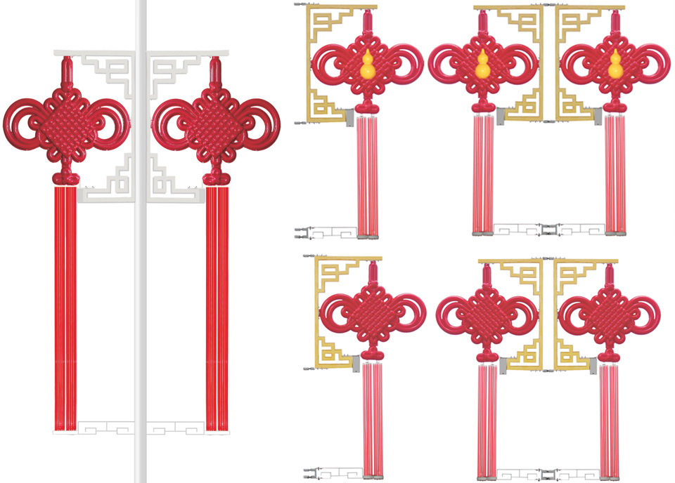 小S型內(nèi)發(fā)光中國結(jié)燈款式集 內(nèi)發(fā)光支架中國結(jié)燈